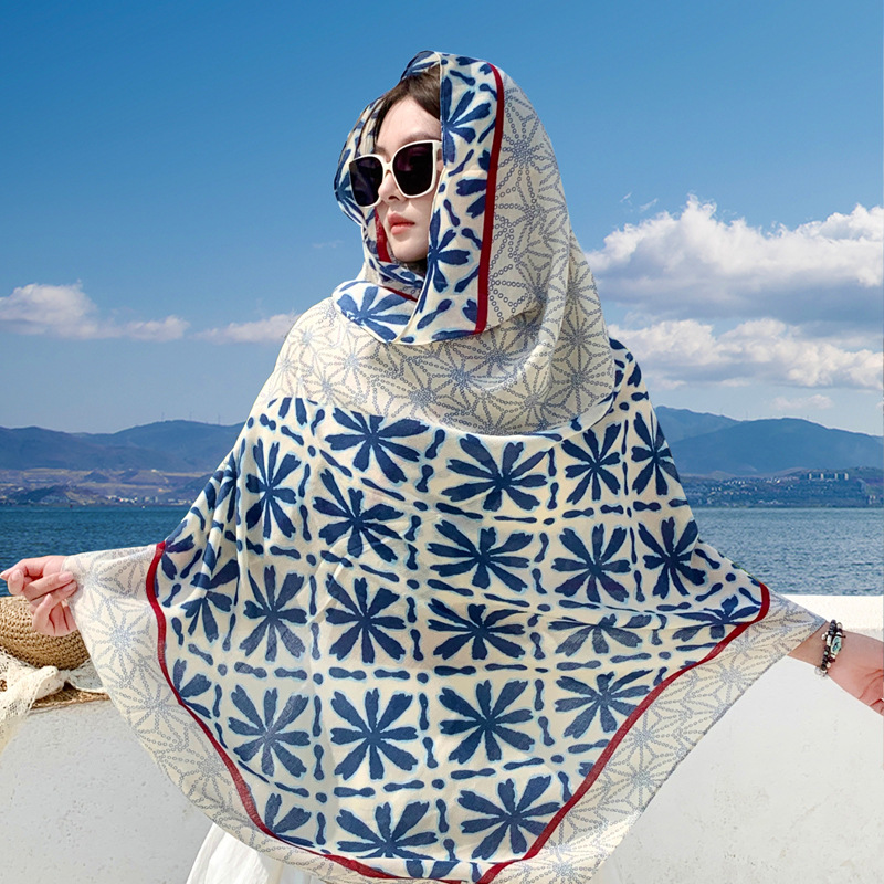 Pashmina Wrap Large - Châle en pashmina imprimé style coréen,