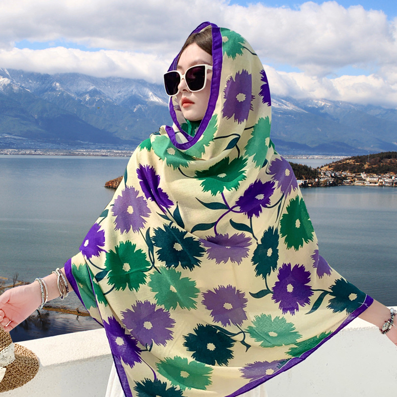Châle en pashmina imprimé styl - Pashmina Wrap Large avis et prix