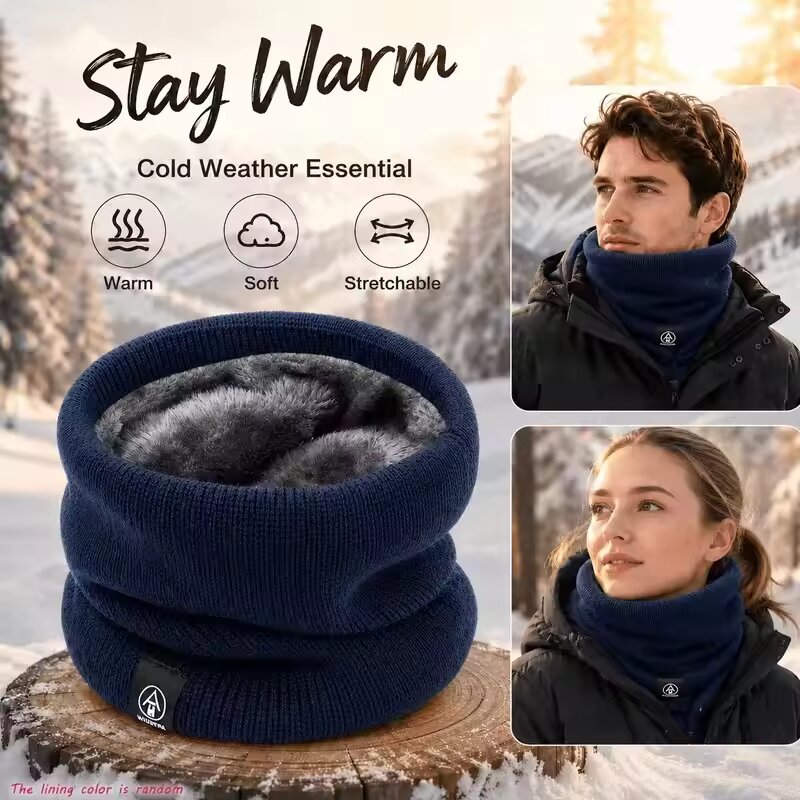 Écharpe de cou tricotée chaude - Muffler Men Wool avis et prix