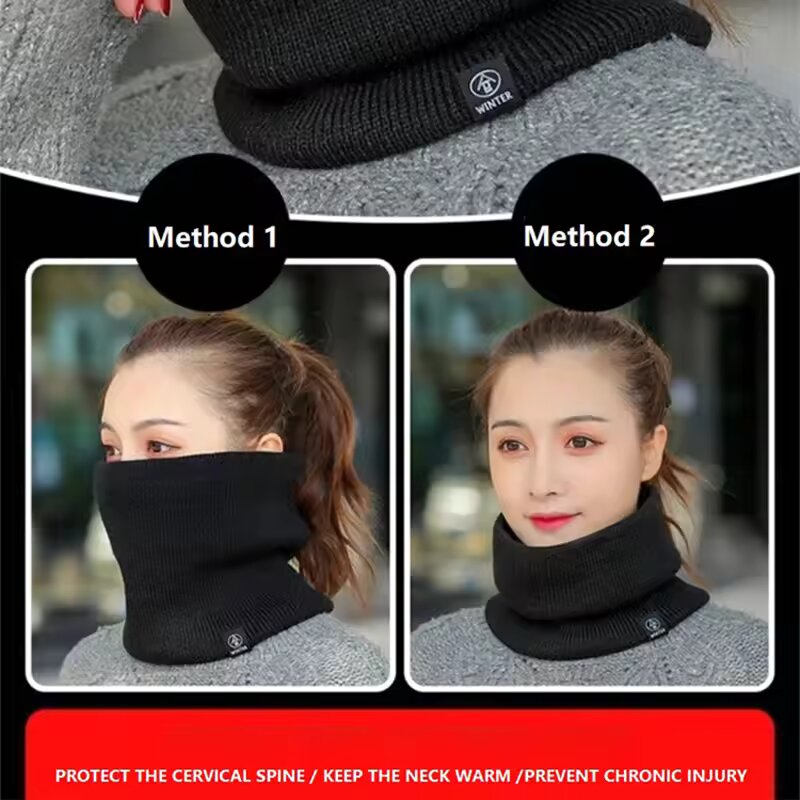 Écharpe de cou tricotée chaude - Muffler Men Wool avis et prix