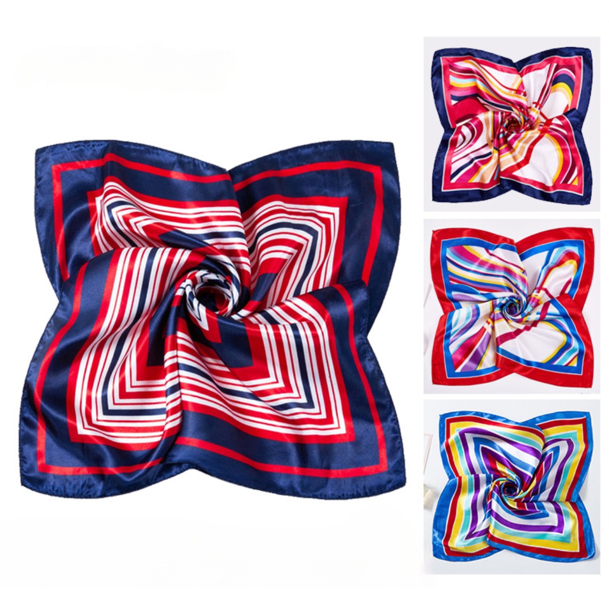Écharpe carrée imprimée pour f - Ascot Neck Scarf avis et prix