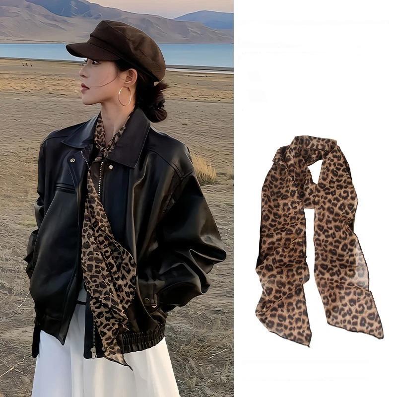 Écharpe en soie à pois et impr - Ascot Neck Scarf avis et prix