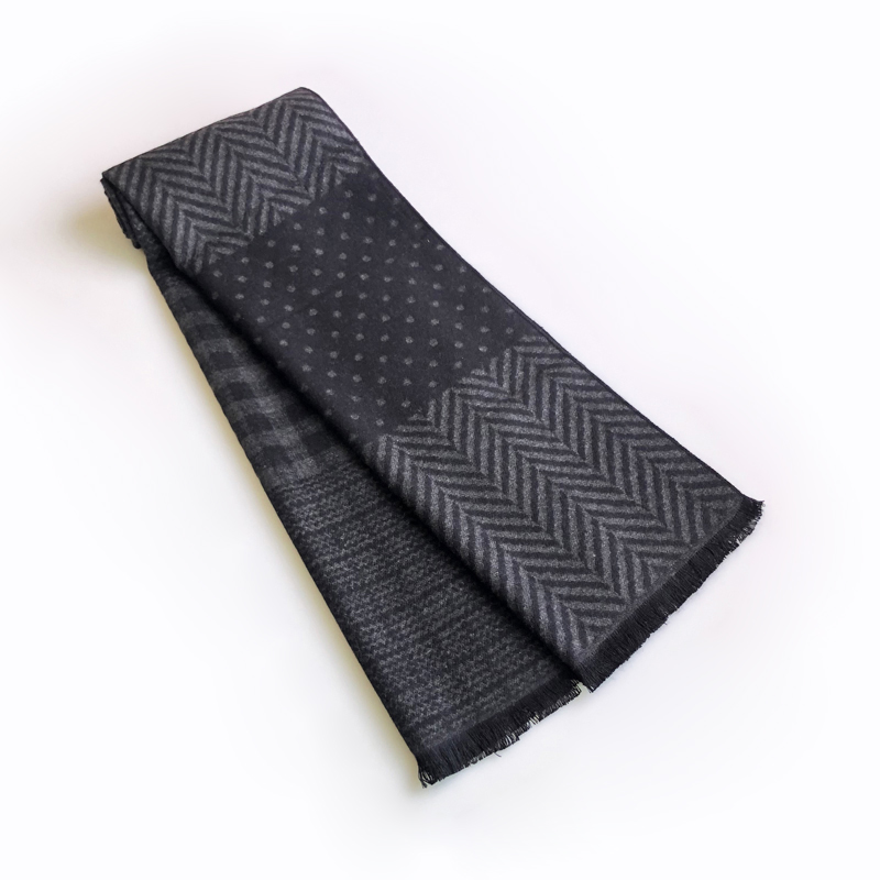 Écharpe en cachemire avec pomp - Muffler Men Wool avis et prix
